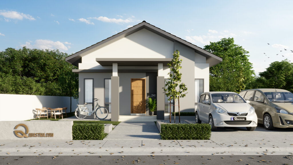 Design Rumah Idaman Banglo 1 Tingkat Konsep Kontemporari