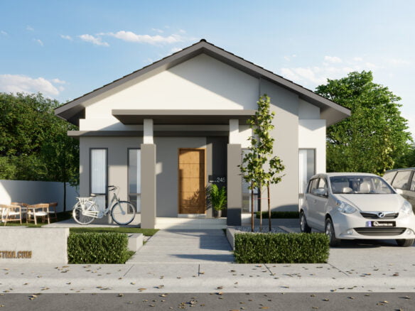 Design Rumah Idaman Banglo 1 Tingkat Konsep Kontemporari