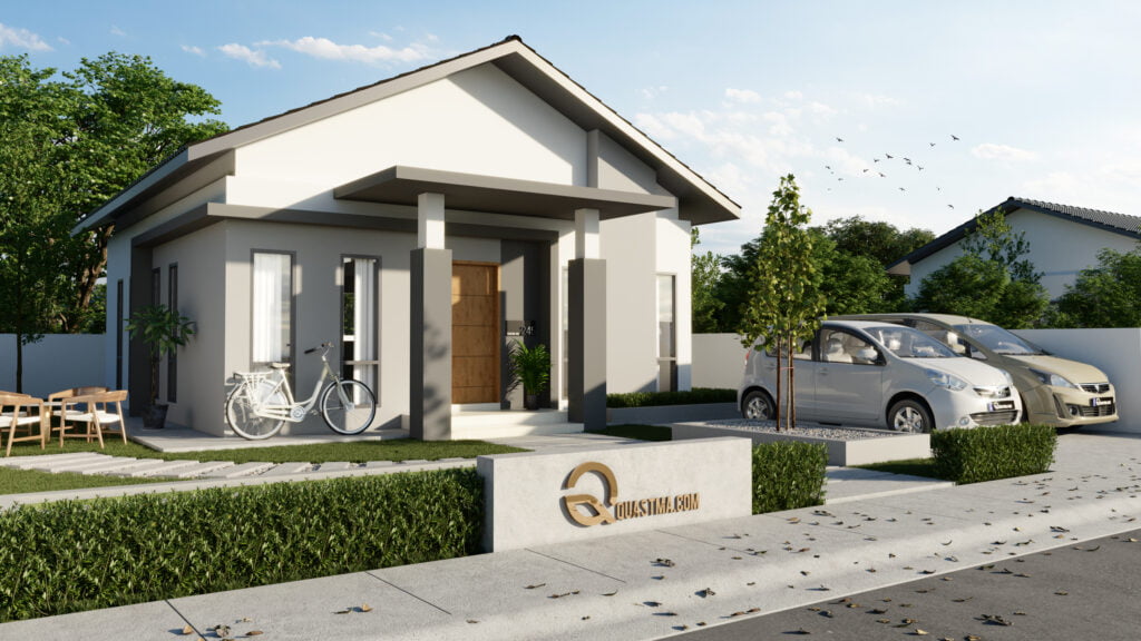 Design Rumah Idaman Banglo 1 Tingkat Konsep Kontemporari
