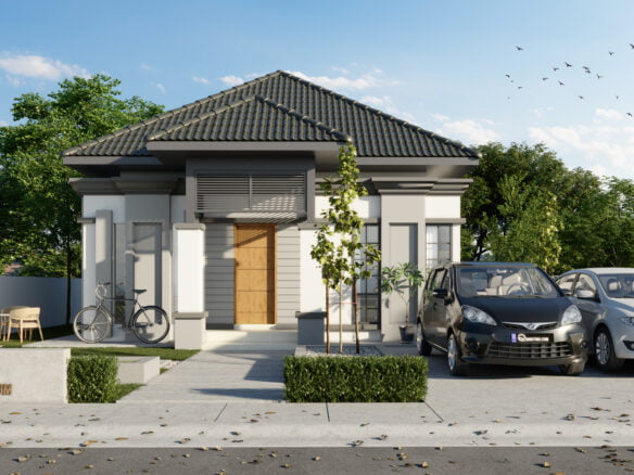 Design Rumah Idaman Banglo 1 Tingkat Konsep Klasik