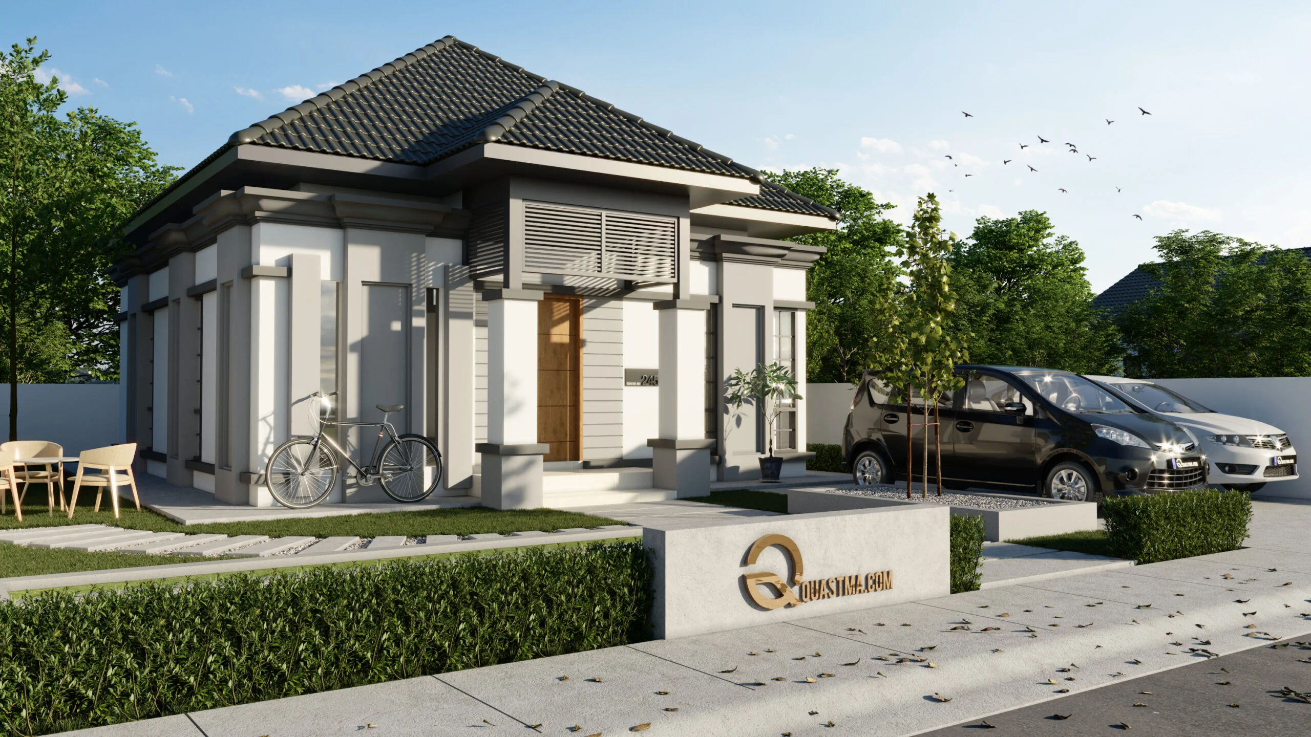 Design Rumah Idaman Banglo 1 Tingkat Konsep Klasik