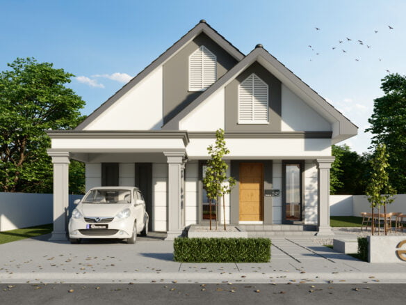 Design Rumah Idaman Banglo 1 Tingkat Konsep Klasik