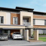 Design Rumah Banglo 2 Tingkat Konsep Moden