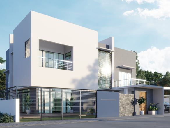 Design Rumah Banglo 2 Tingkat Konsep Moden