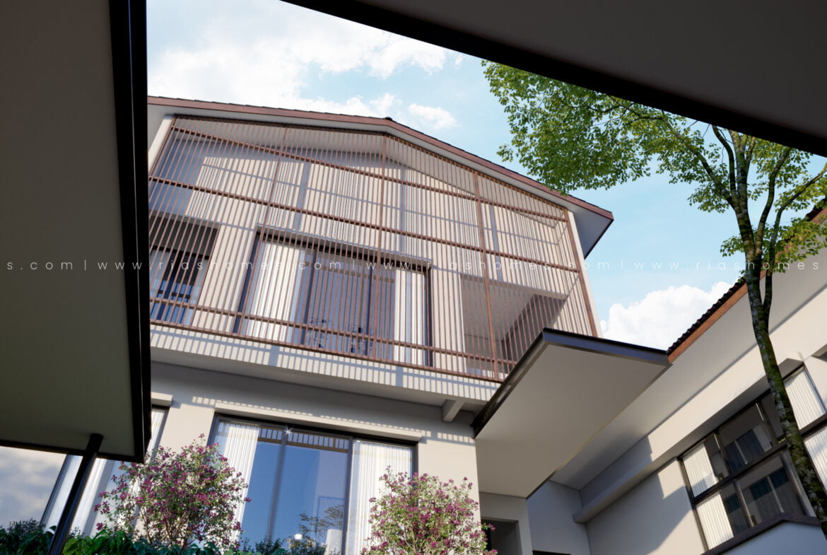 Design Rumah Banglo 2 Tingkat Kalis Banjir Konsep Minimalist Tropikal