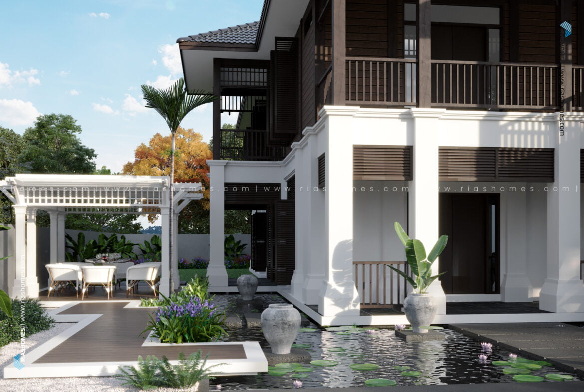 Design Rumah Banglo Kampung 2 Tingkat Konsep British-Malaya