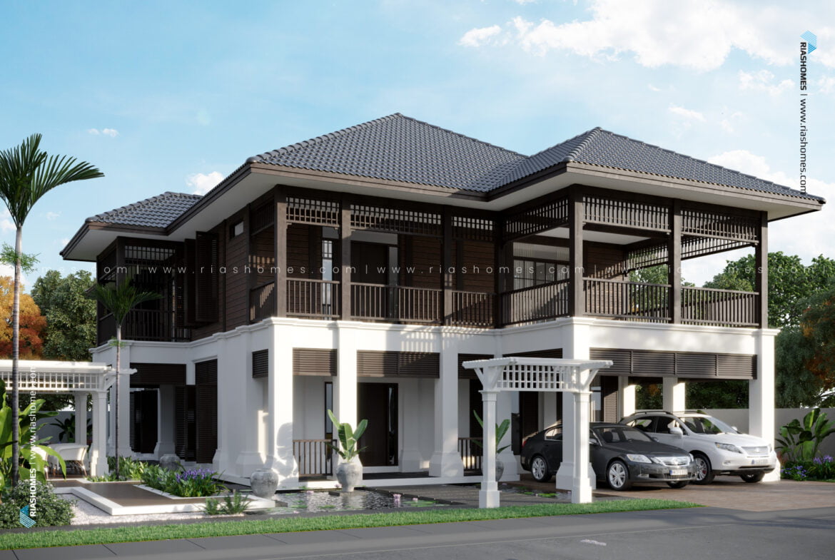Design Rumah Banglo 2 Tingkat Konsep British-Malaya