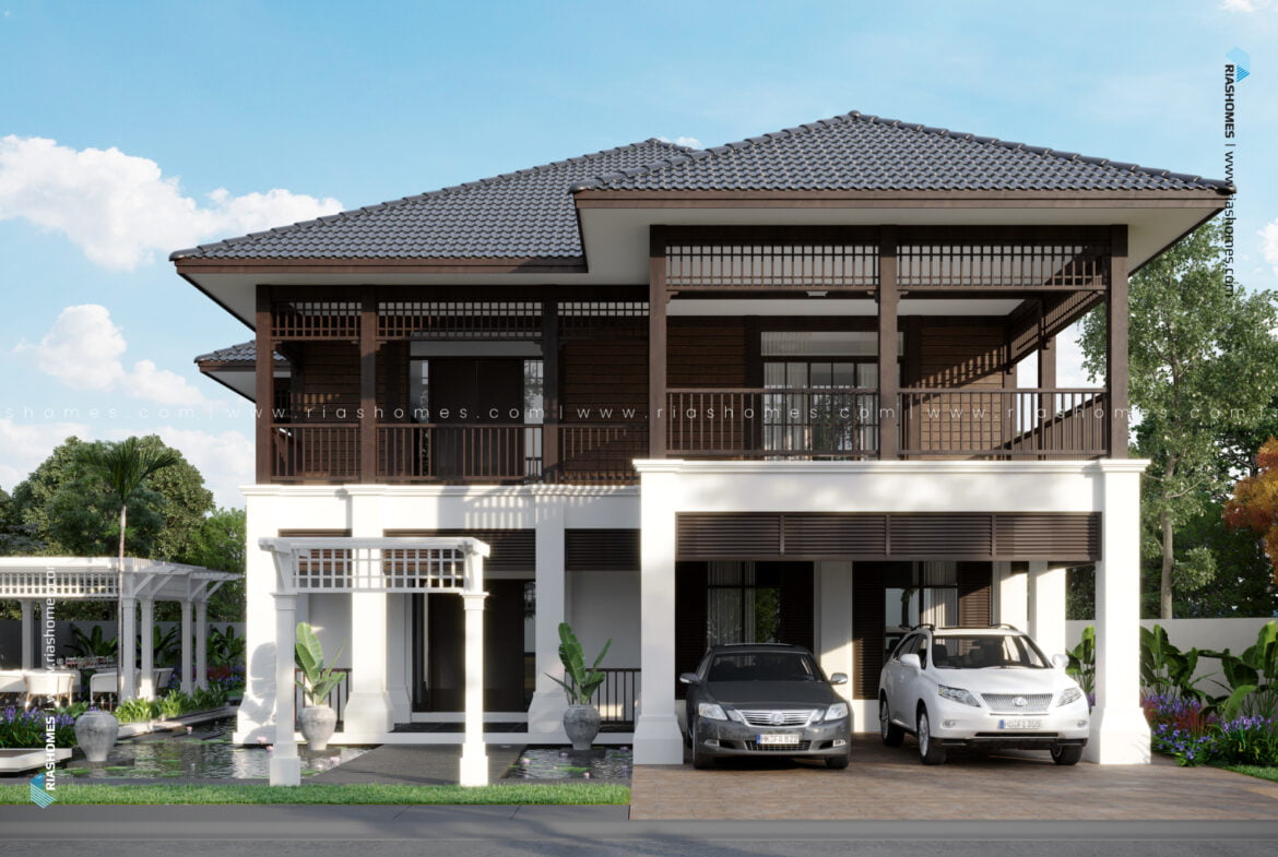 Design Rumah Banglo 2 Tingkat Konsep British-Malaya