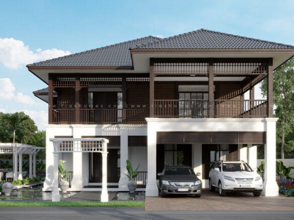 Design Rumah Banglo 2 Tingkat Konsep British-Malaya
