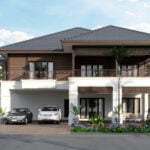 Design Rumah Banglo 2 Tingkat Konsep Ala Resort