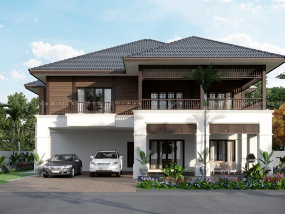Design Rumah Banglo 2 Tingkat Konsep Ala Resort