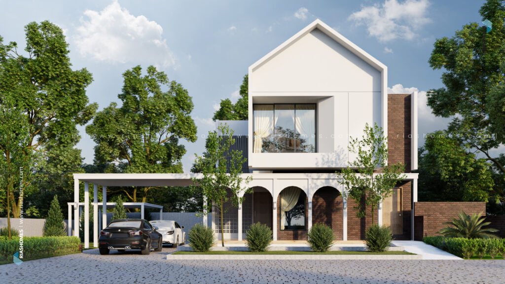 Design Rumah Banglo 2 Tingkat Modern Tropikal