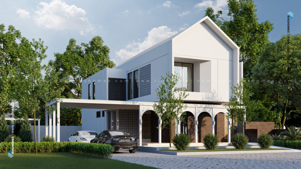 Design Rumah Banglo 2 Tingkat Modern Tropikal