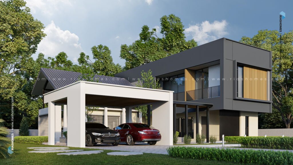 Design Rumah Banglo 2 Tingkat Modern