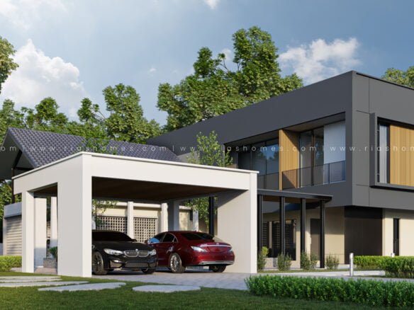 Design Rumah Banglo 2 Tingkat Modern