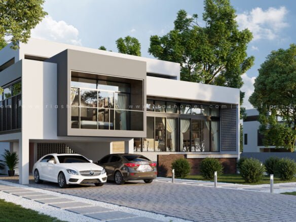 Design Rumah Banglo 1 Tingkat Modern